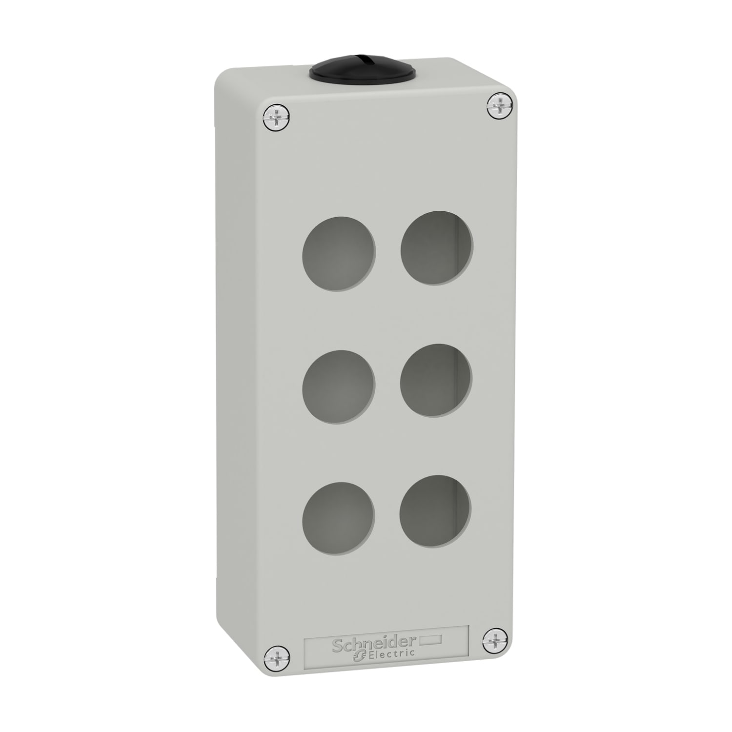 SCHNEIDER ELECTRIC - Pulsantiera in metallo grigia  M25 6 fori 22MM 80X175X51,5 UL CSA