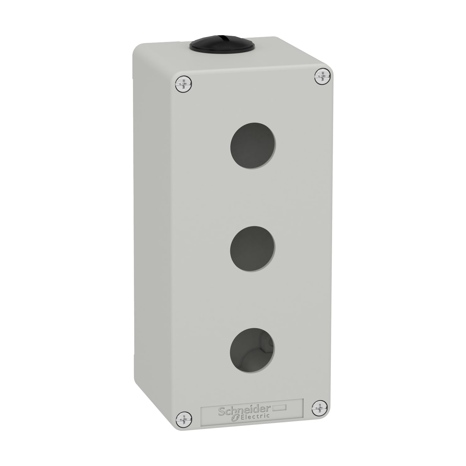 SCHNEIDER ELECTRIC - Pulsantiera in metallo grigia  M25 3 fori 22MM 80X175X77 UL CSA