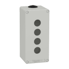 SCHNEIDER ELECTRIC - Pulsantiera in metallo grigia  M25 4 fori 22MM 80X175X77 UL CSA