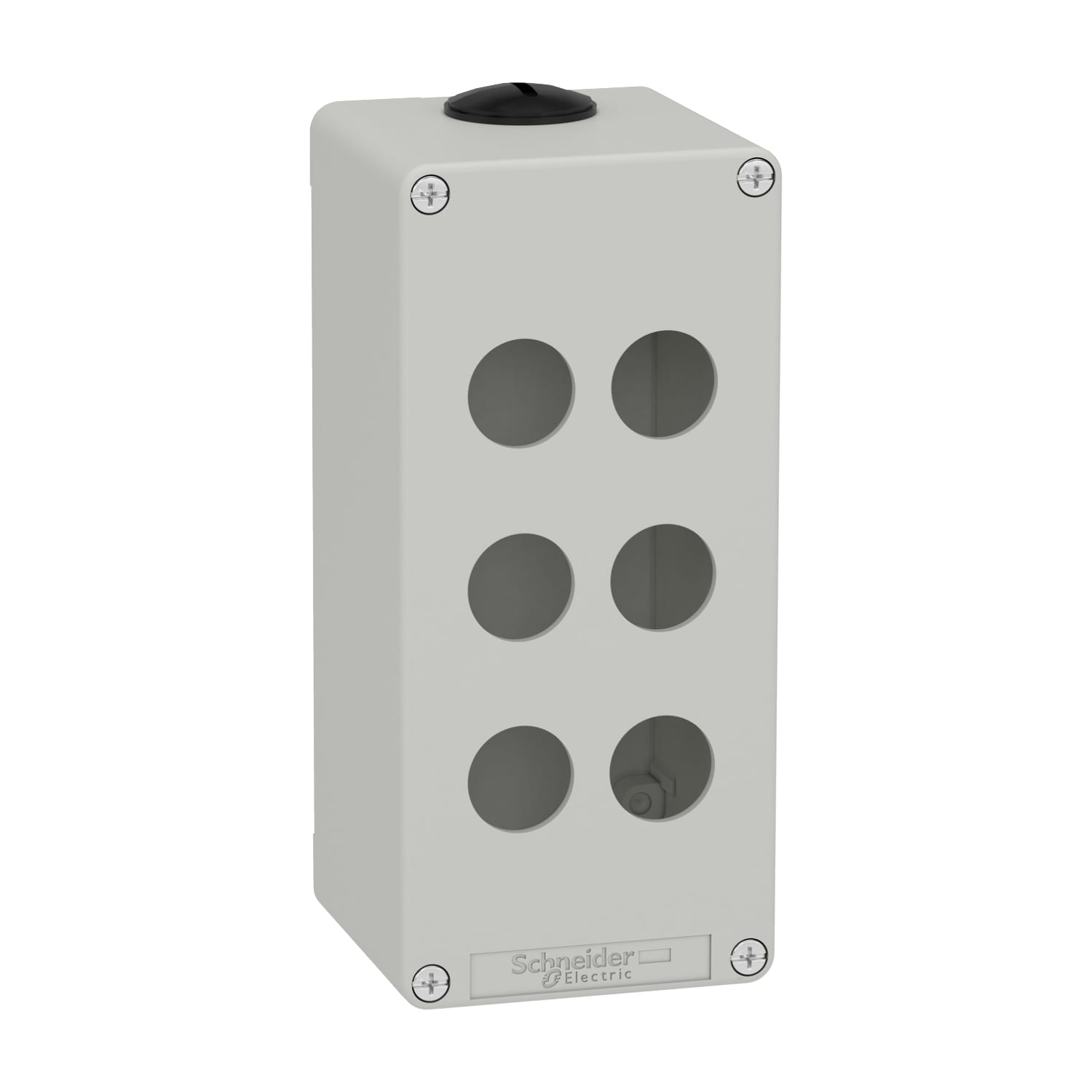 SCHNEIDER ELECTRIC - Pulsantiera in metallo grigia  M25 6 fori 22MM 80X175X77 UL CSA