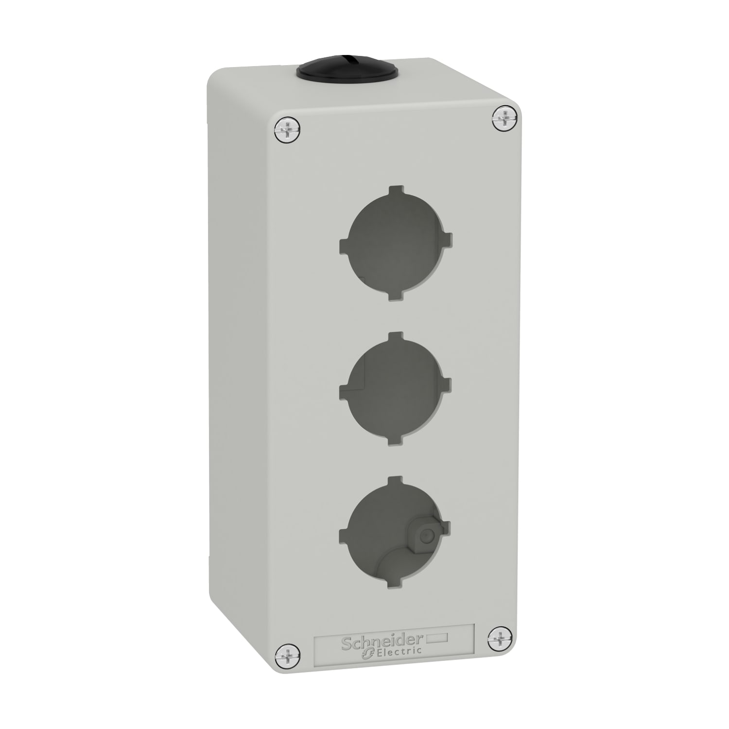 SCHNEIDER ELECTRIC - Pulsantiera in metallo grigia  M25 3 fori 30MM  80X175X77 UL CSA
