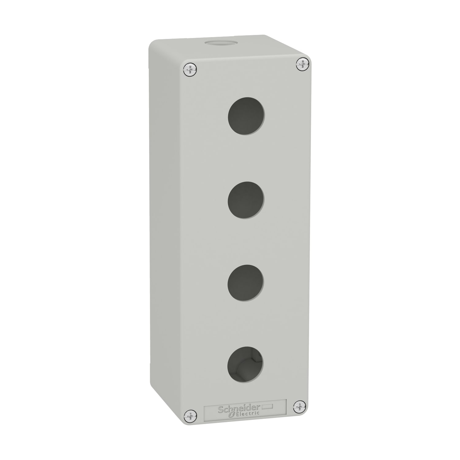 SCHNEIDER ELECTRIC - Pulsantiera in metallo grigia  M25 4 fori 22MM 80X220X77 UL CSA