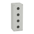 SCHNEIDER ELECTRIC - Pulsantiera in metallo grigia  M25 4 fori 22MM 80X220X77 UL CSA