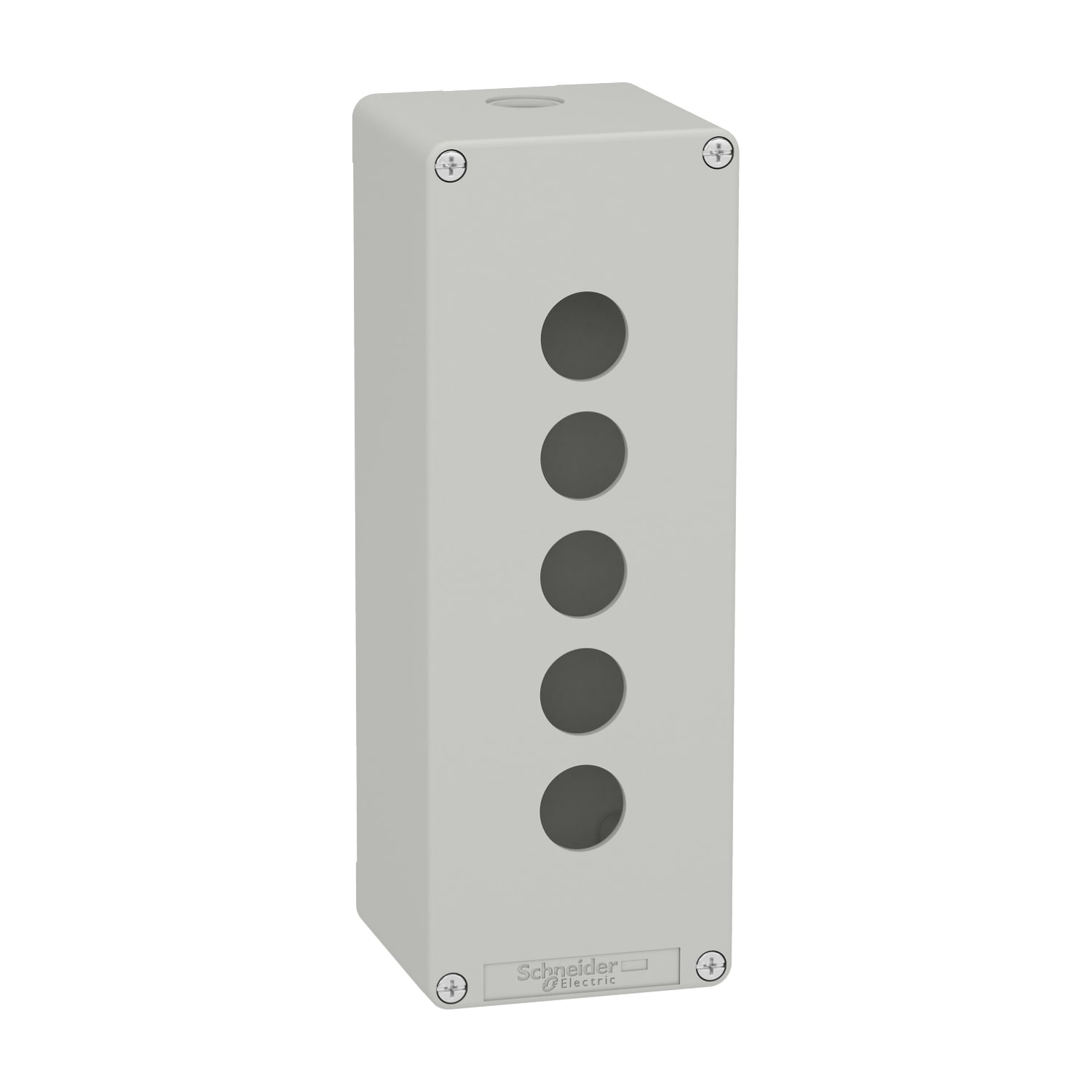 SCHNEIDER ELECTRIC - Pulsantiera in metallo grigia  M25 5 fori 22MM 80X220X77 UL CSA