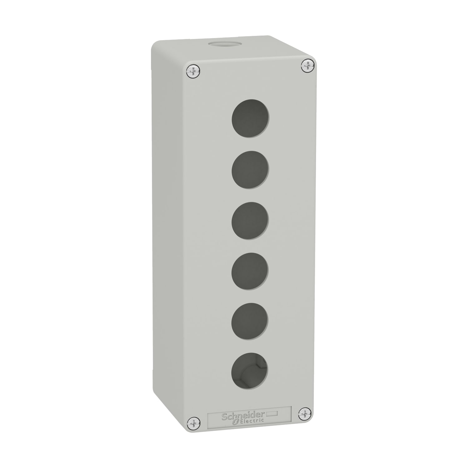 SCHNEIDER ELECTRIC - Pulsantiera in metallo grigia  M25 6 fori 22MM 80X220X77 UL CSA