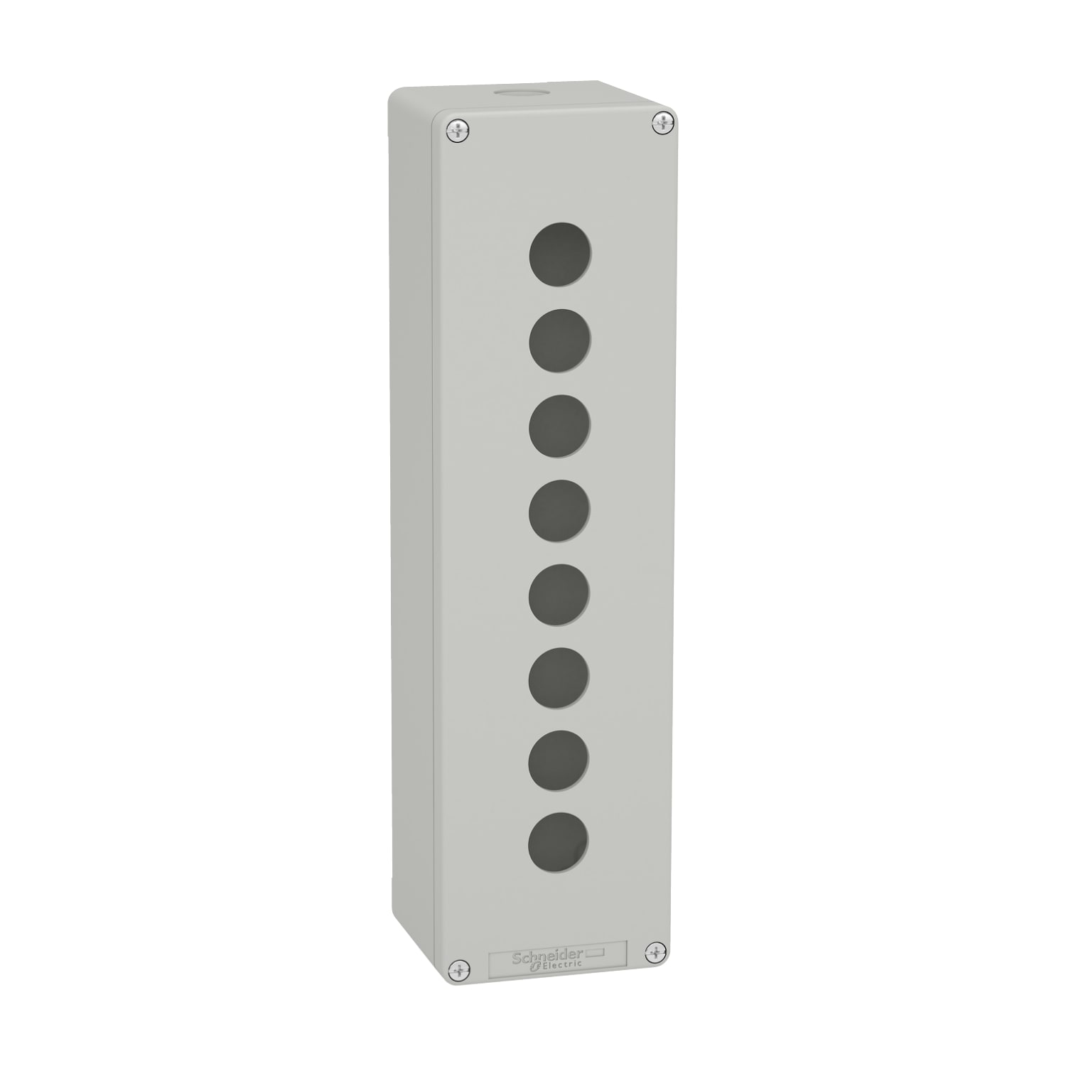 SCHNEIDER ELECTRIC - Pulsantiera in metallo grigia  M32 8 fori 22MM 85X310X77 UL CSA