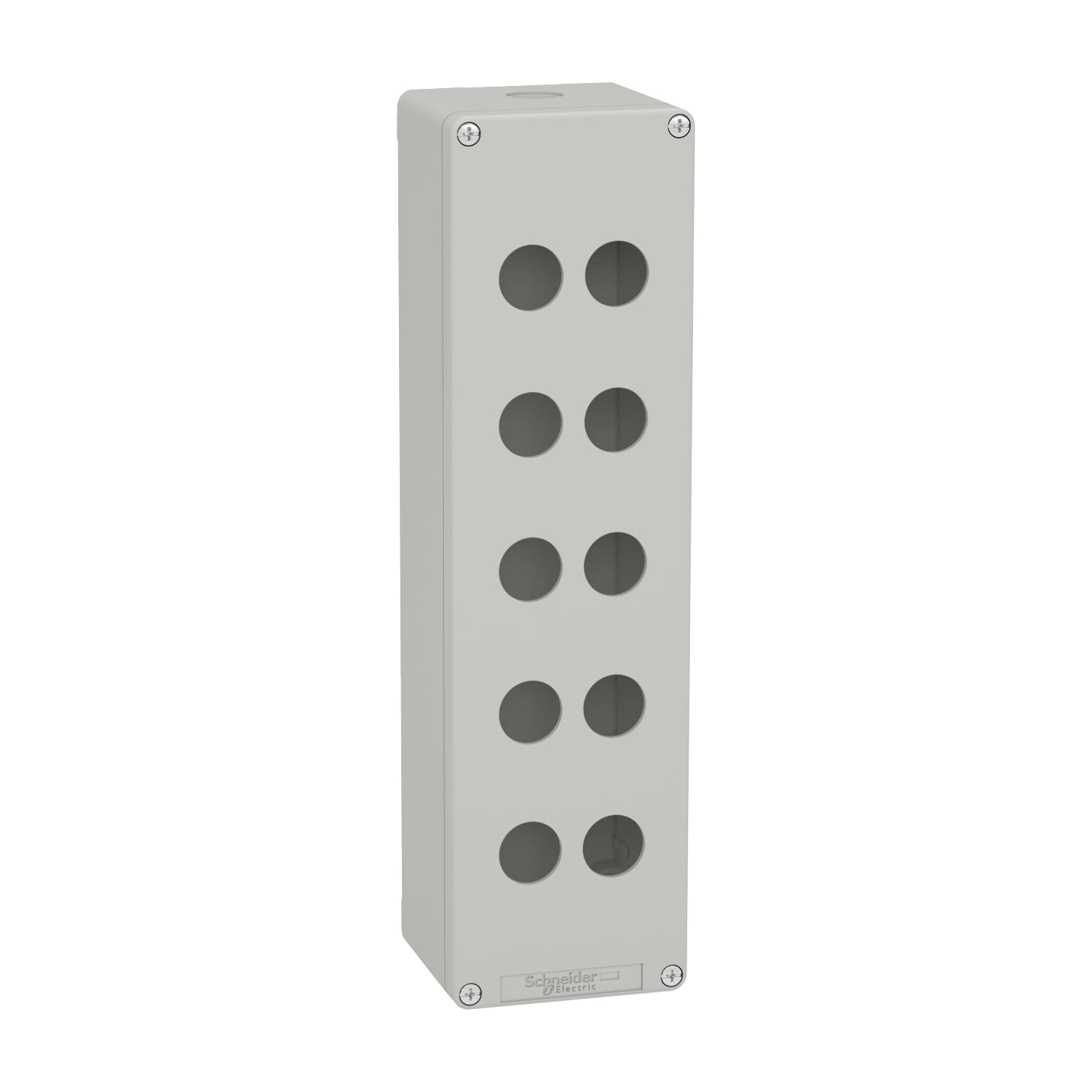 SCHNEIDER ELECTRIC - Pulsantiera in metallo grigia  M32 10 fori 22MM 85X310X77 UL CSA