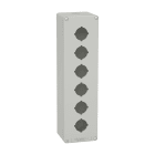 SCHNEIDER ELECTRIC - Pulsantiera in metallo grigia  M32 6 fori 30MM  80X310X77 UL CSA