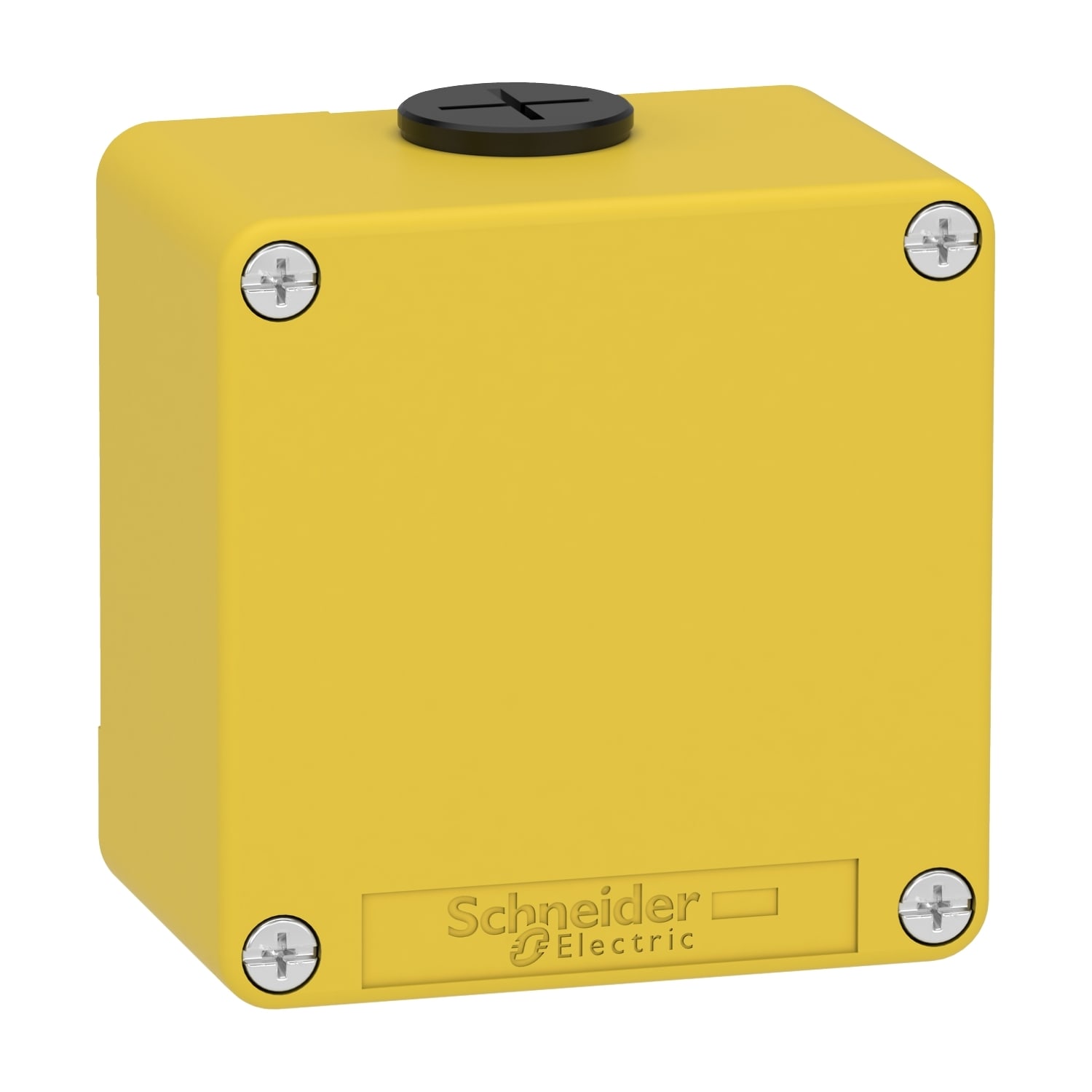 SCHNEIDER ELECTRIC - Pulsantiera gialla per arresto di emergenza M20 non forata 80X80X51,5 UL CSA