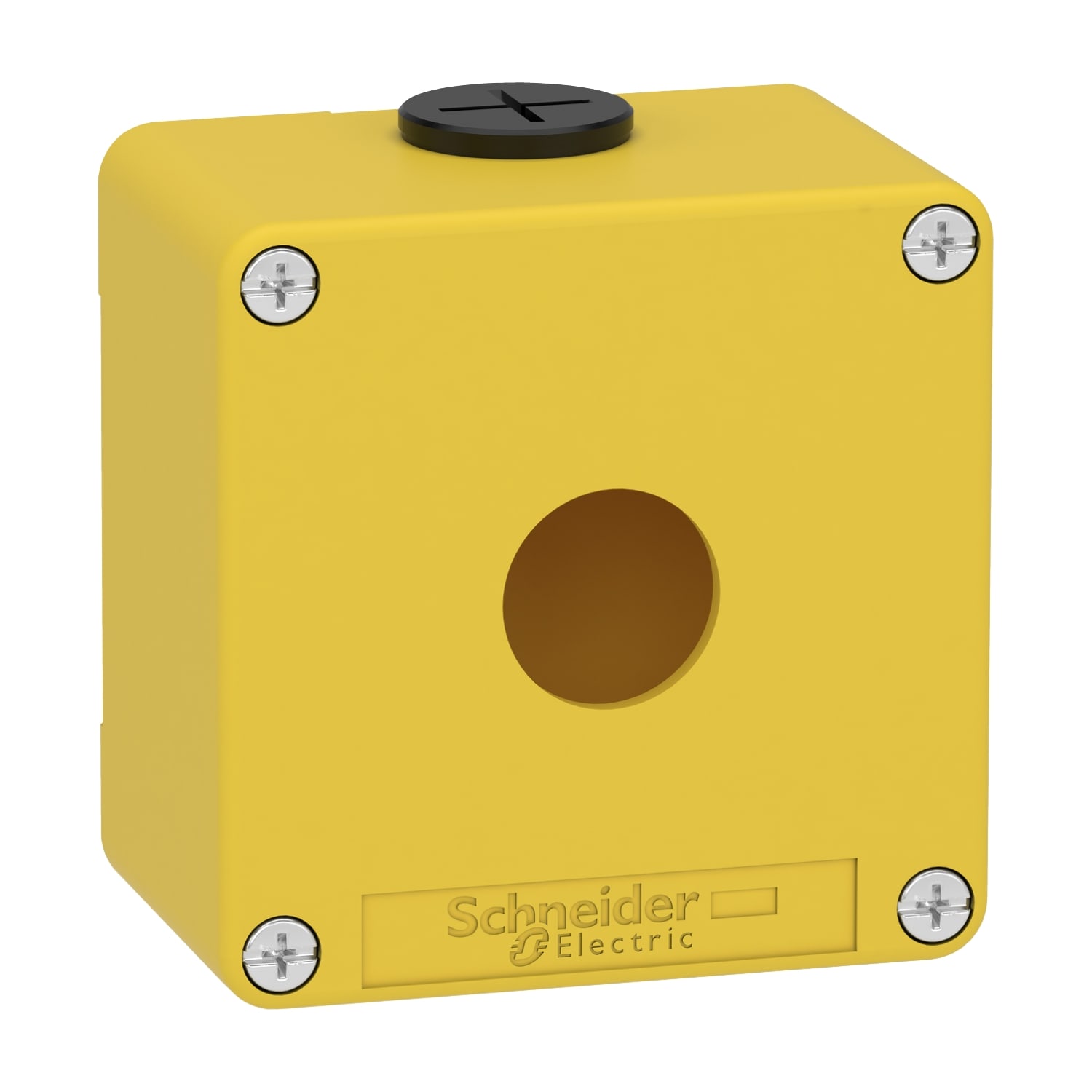SCHNEIDER ELECTRIC - Pulsantiera gialla per arresto di emergenza M20 1 foro 22MM 80X80X51,5 UL CSA
