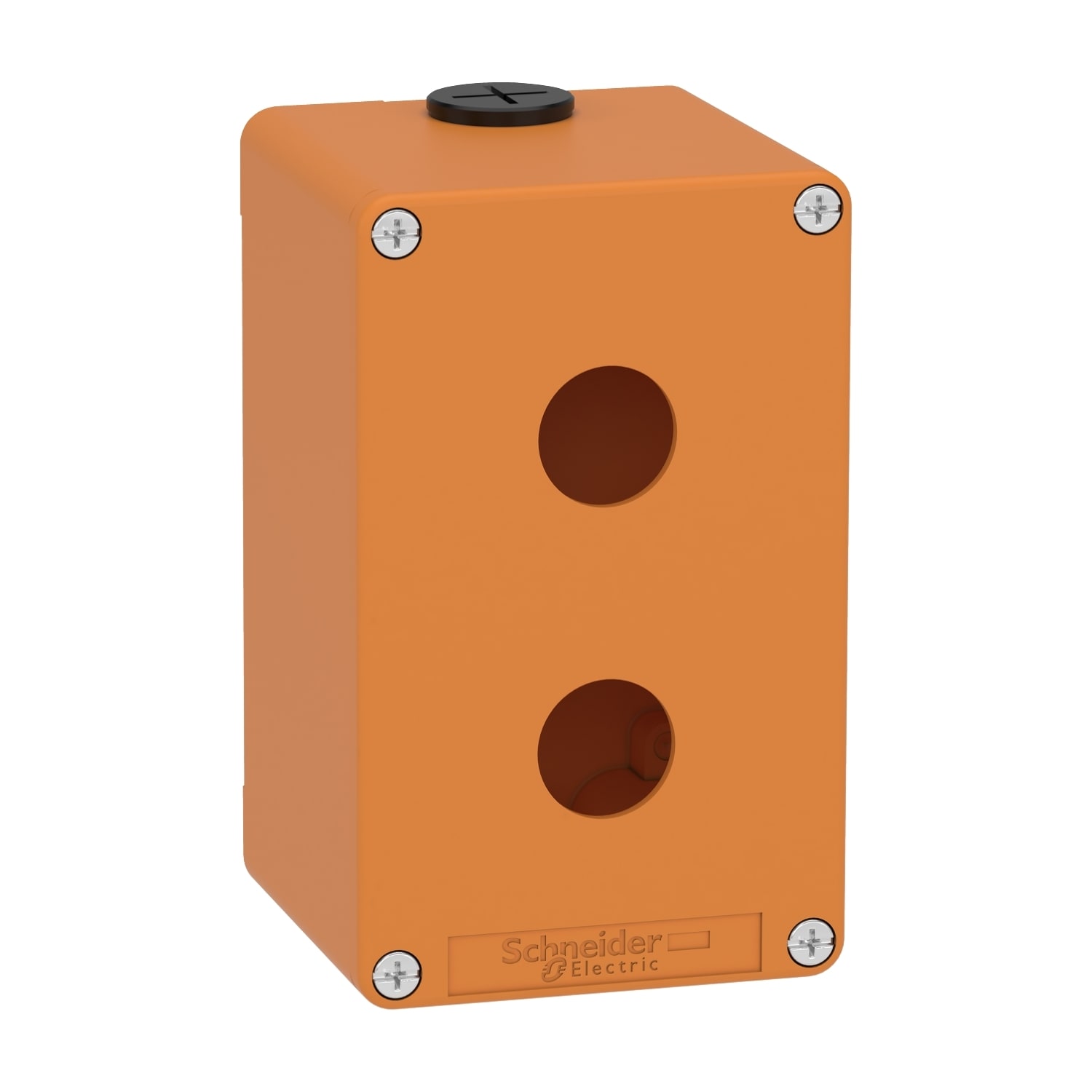 SCHNEIDER ELECTRIC - Pulsantiera vuota arancio  M20 2 fori 22MM 80X130X77 UL CSA