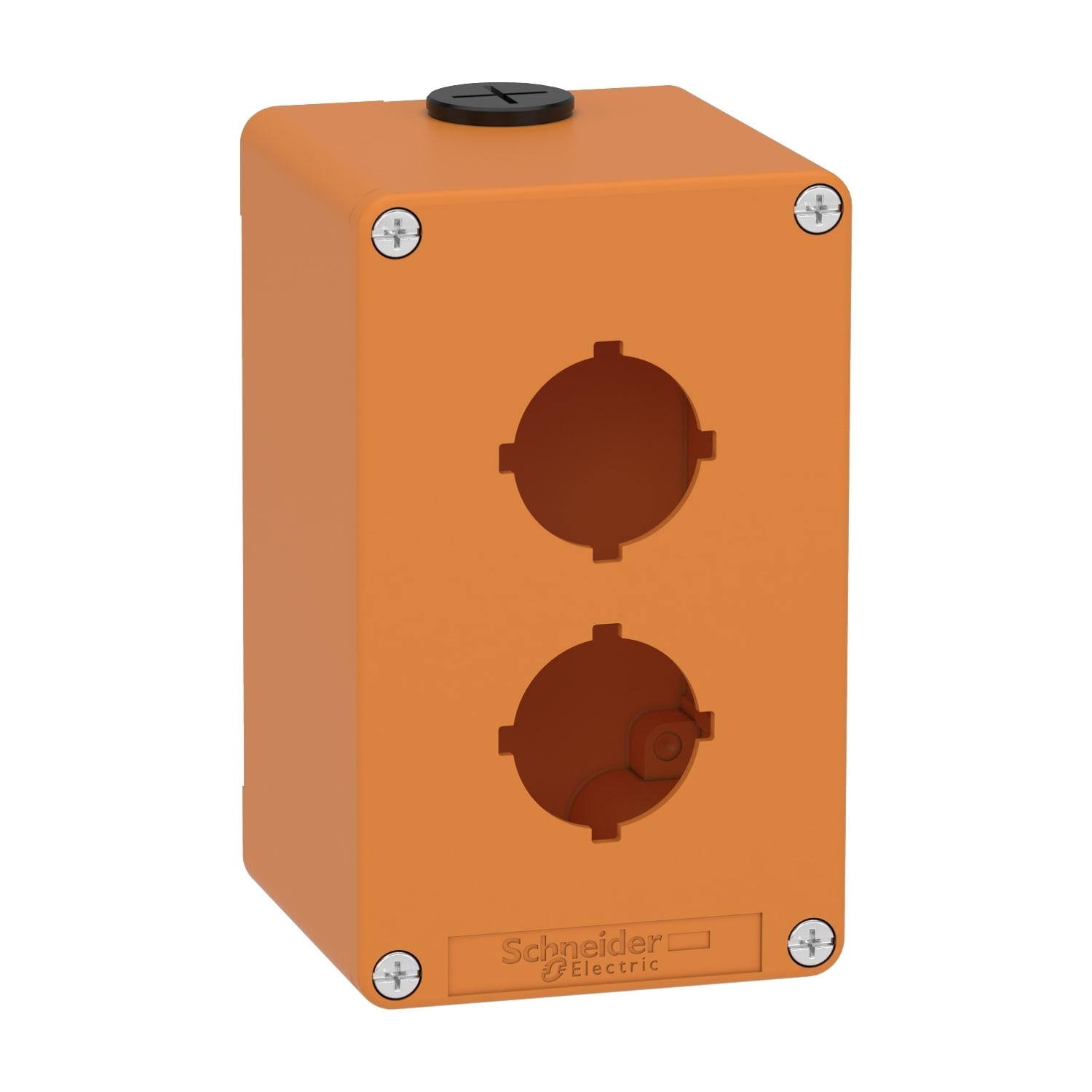 SCHNEIDER ELECTRIC - Pulsantiera vuota arancio  M20 2 fori 30MM  80X130X77 UL CSA