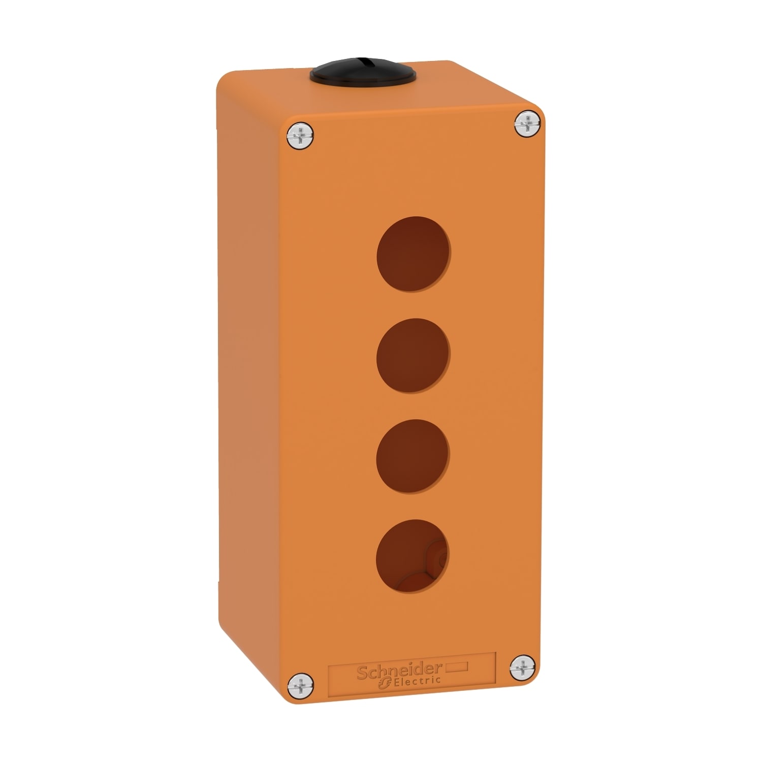SCHNEIDER ELECTRIC - Pulsantiera vuota arancio  M25 4 fori 22MM 80X175X77 UL CSA