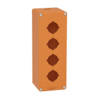 SCHNEIDER ELECTRIC - Pulsantiera vuota arancio  M25 4 fori 30MM  80X220X77 UL CSA