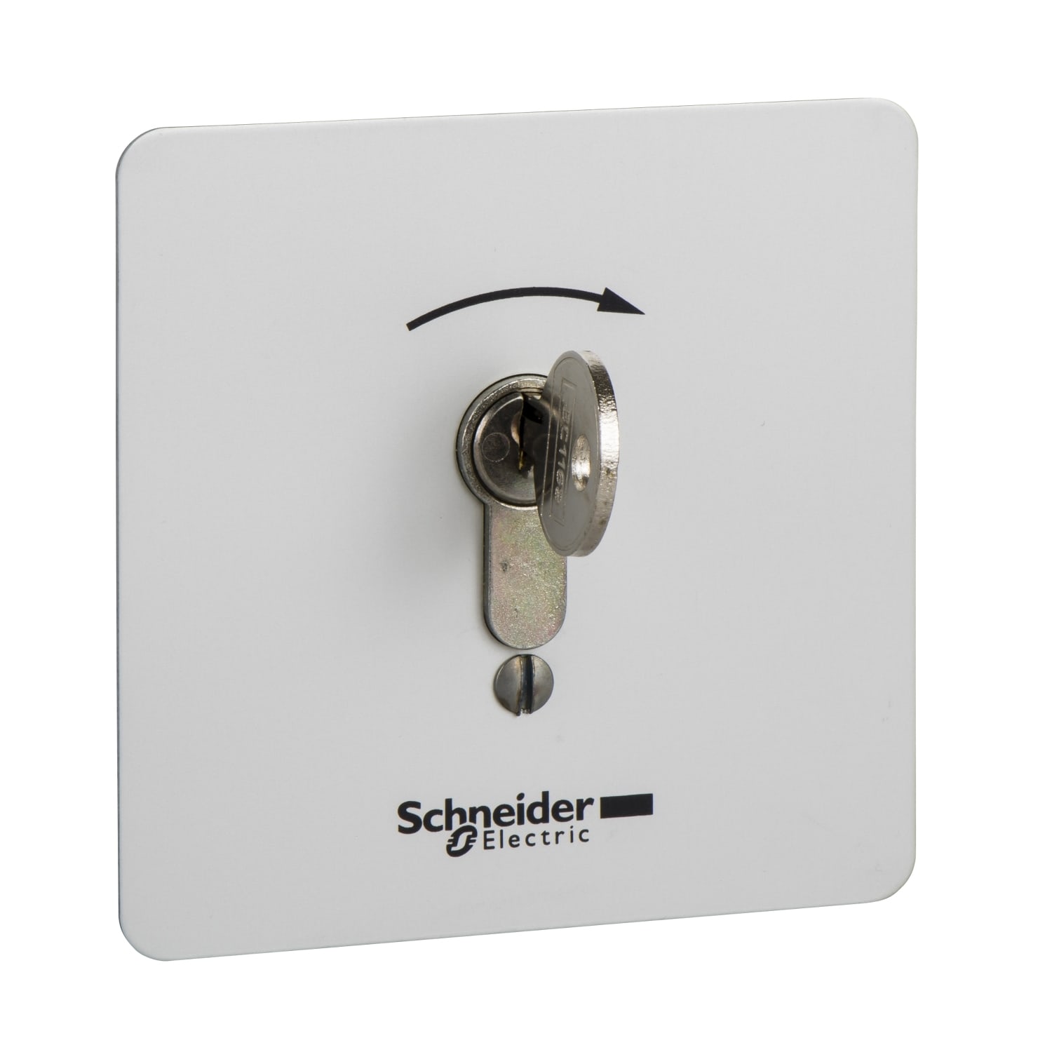 SCHNEIDER ELECTRIC - Pulsantiera inviolabile, a chiave, 2 posizioni con ritorno da destra a sinistra, estrazione a sinistra, con frecce