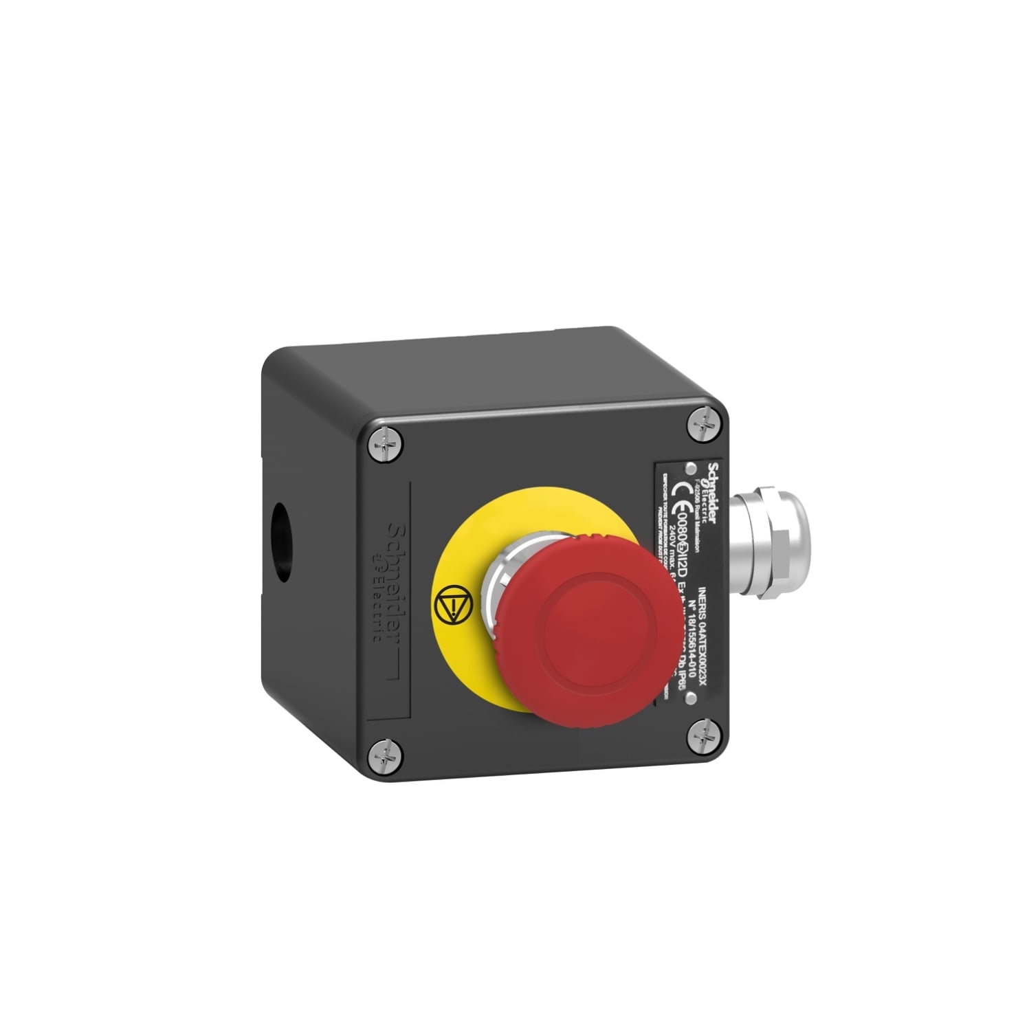 SCHNEIDER ELECTRIC - Pulsantiera - XAW-F - metallo - 1 NC + 1 NC - rosso - arresto di emergenza
