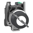 SCHNEIDER ELECTRIC - Selettore a chiave, Harmony XB4, metallo, nero, 22 mm, chiave 455, 2 pos, con ritorno da destra a sinistra, 1 NO, contatti Push in