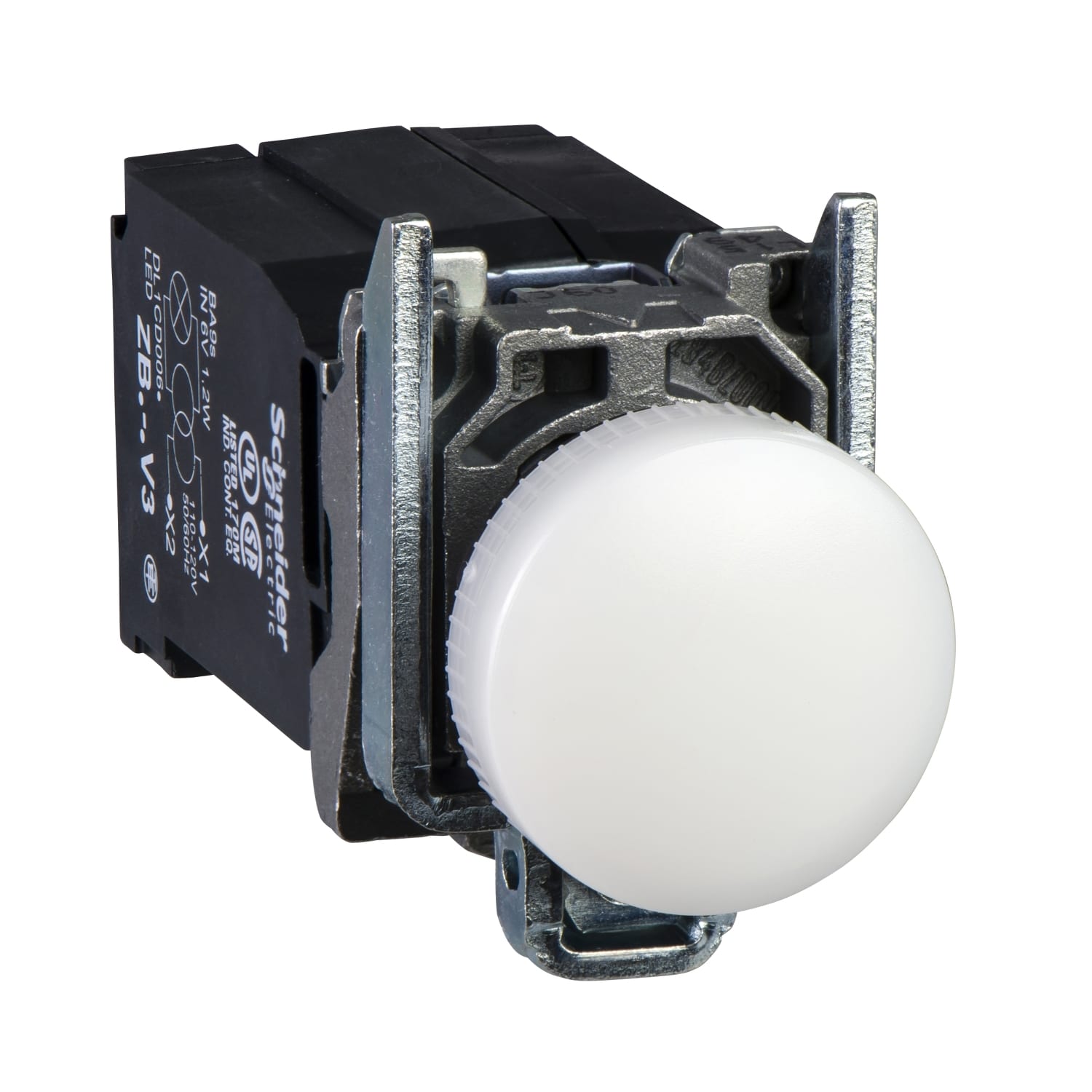SCHNEIDER ELECTRIC - Lampada spia Ø22 - IP65 - bianca - lampadina BA 9S - 230V