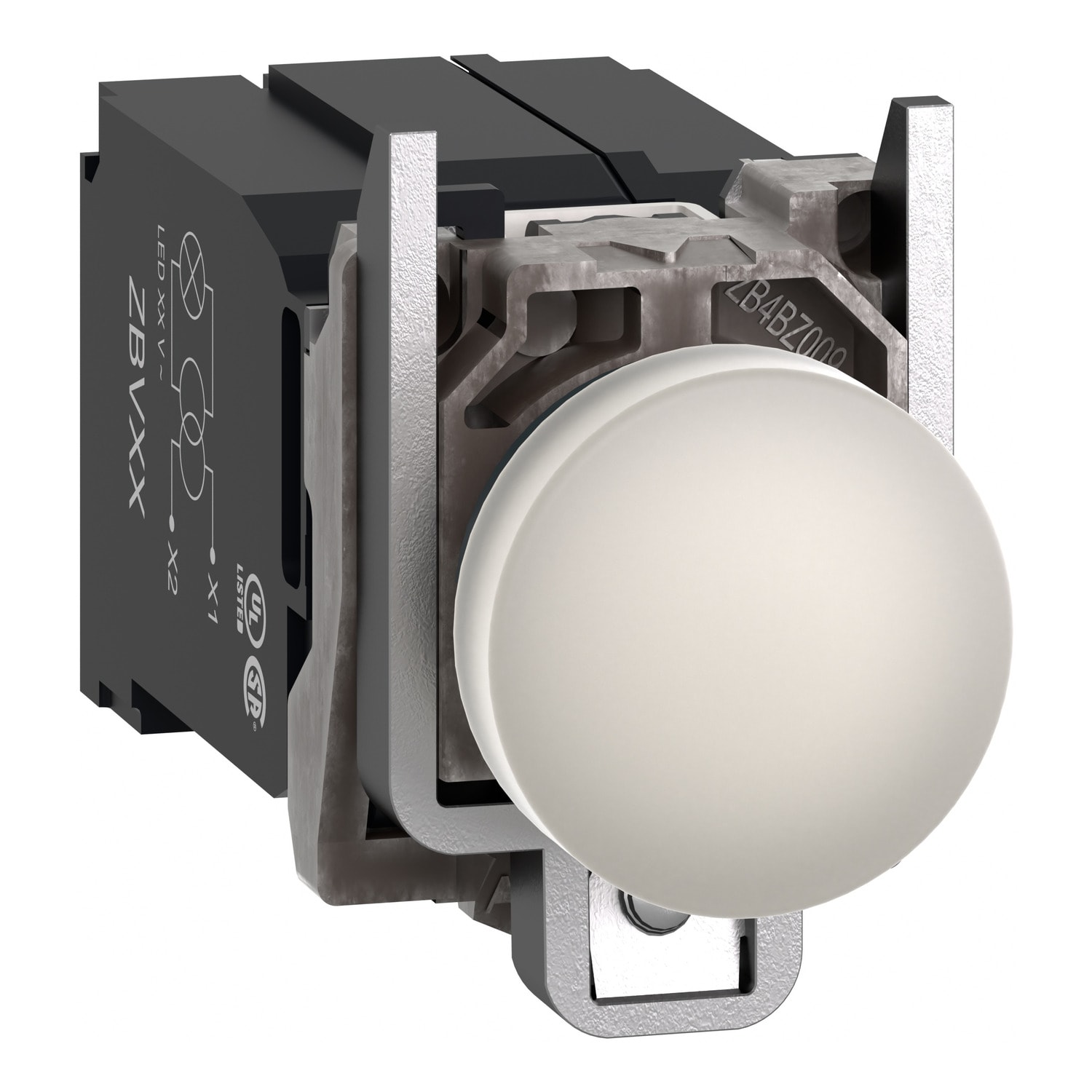 SCHNEIDER ELECTRIC - Lampada spia completa bianca Ø22 con LED universale 400 Vac