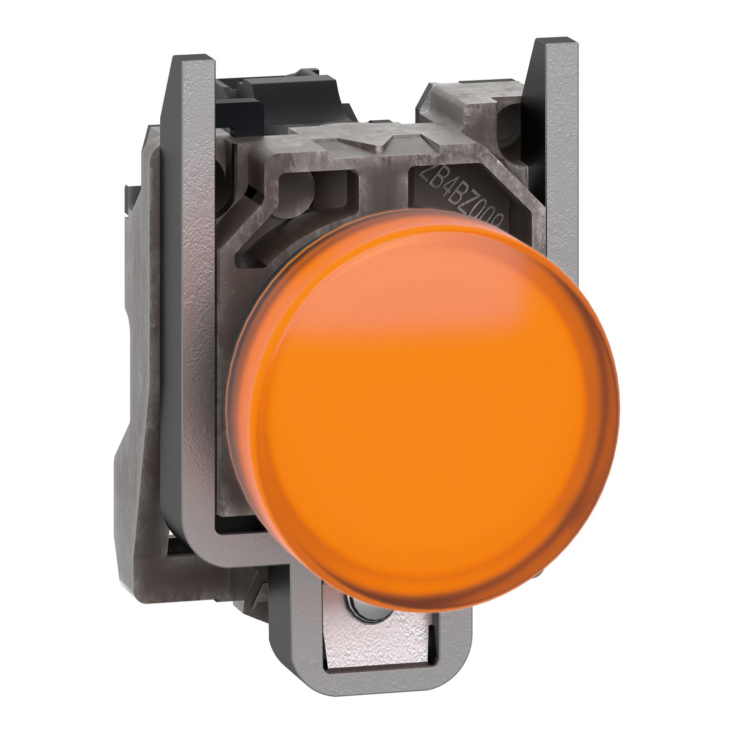 SCHNEIDER ELECTRIC - Harmony XB4, Lampada spia, metallo, arancione, diam.22,  con LED integrato ad alta protezione, 110…240VAC 300 VA a 230 VAC, 120 VA a 120 VAC