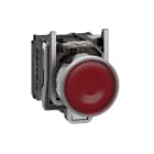 SCHNEIDER ELECTRIC - Pulsante luminoso rosso Ø22 - filoghiera ad impulso - 230V - 1NO+1NC- LED universale