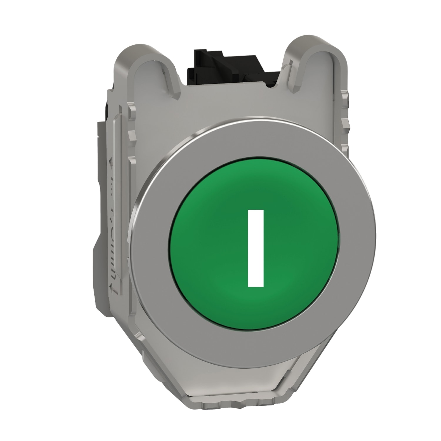 SCHNEIDER ELECTRIC - Pulsante verde con marcatura I filopannello 1NO
