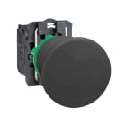 SCHNEIDER ELECTRIC - Pulsante nero Ø22 - testa a fungo Ø40