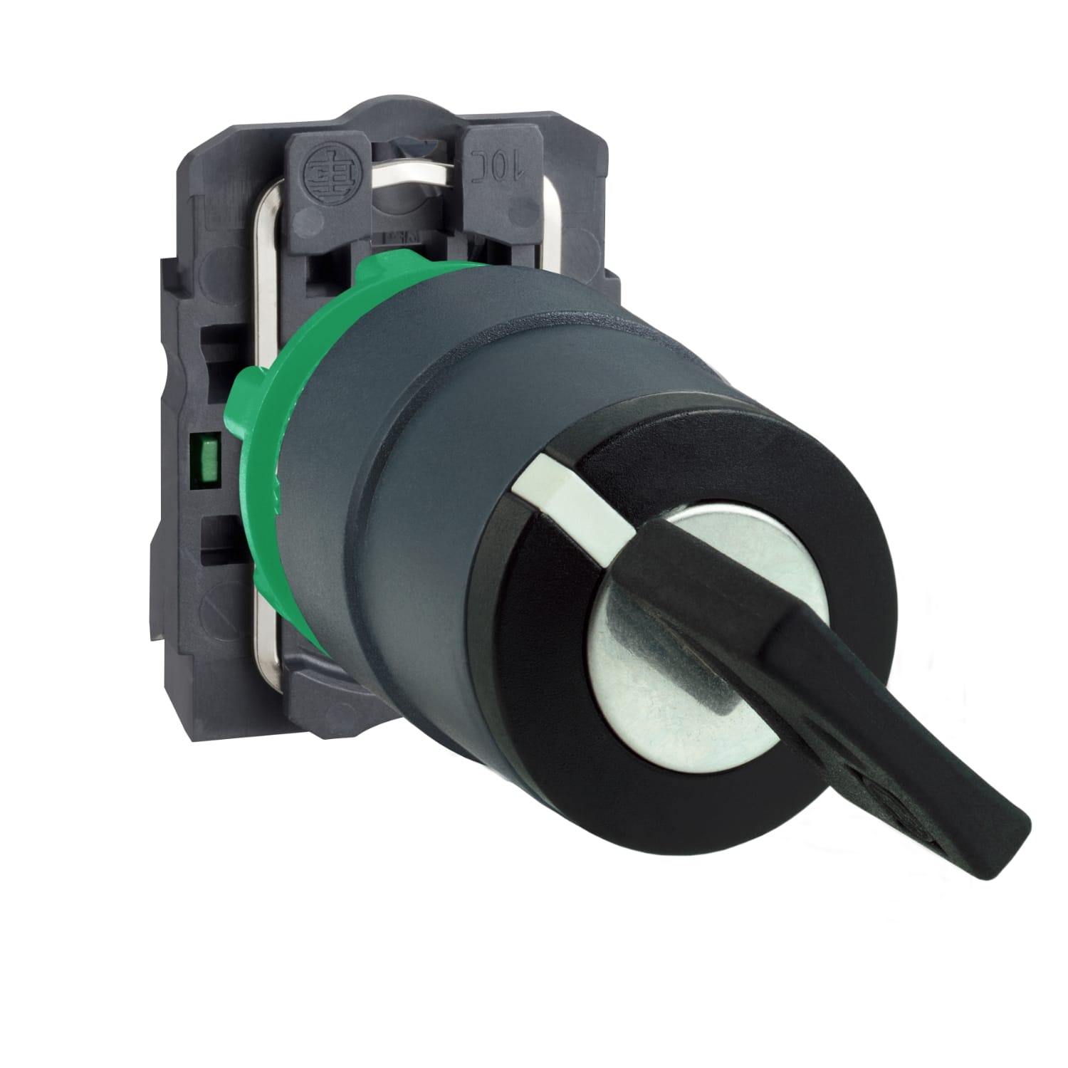 SCHNEIDER ELECTRIC - Selettore Ø22 - 2 posizioni - sblocco rotazione - a chiave - Ronis 455 - 1NO