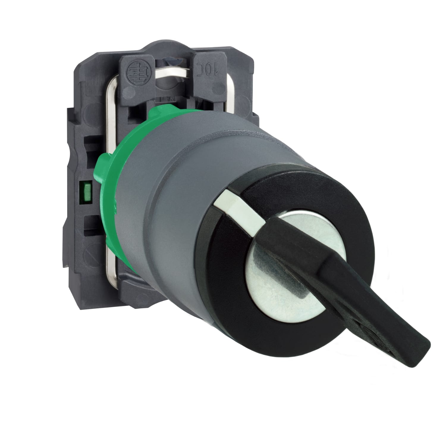 SCHNEIDER ELECTRIC - Selettore, Harmony XB5, chiave 455 2 posizioni fisse, a  chiave ghiera grigia, 1NO