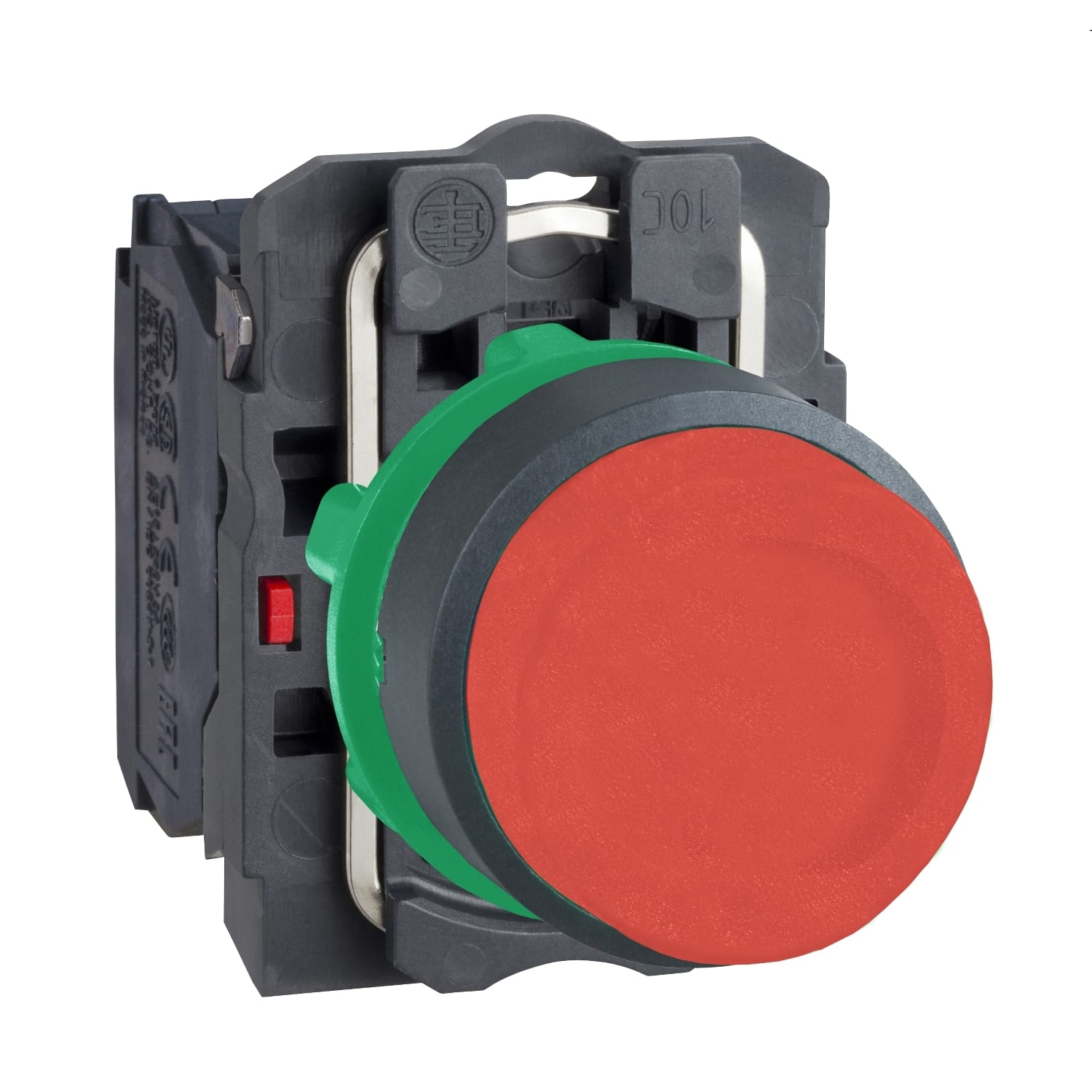 SCHNEIDER ELECTRIC - Pulsante rosso Ø22 - sporgente ad impulso - 1 NC