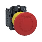 SCHNEIDER ELECTRIC - Pulsante di emergenza rosso Ø40, Ø22 sblocco rotazione a scatto 1NC