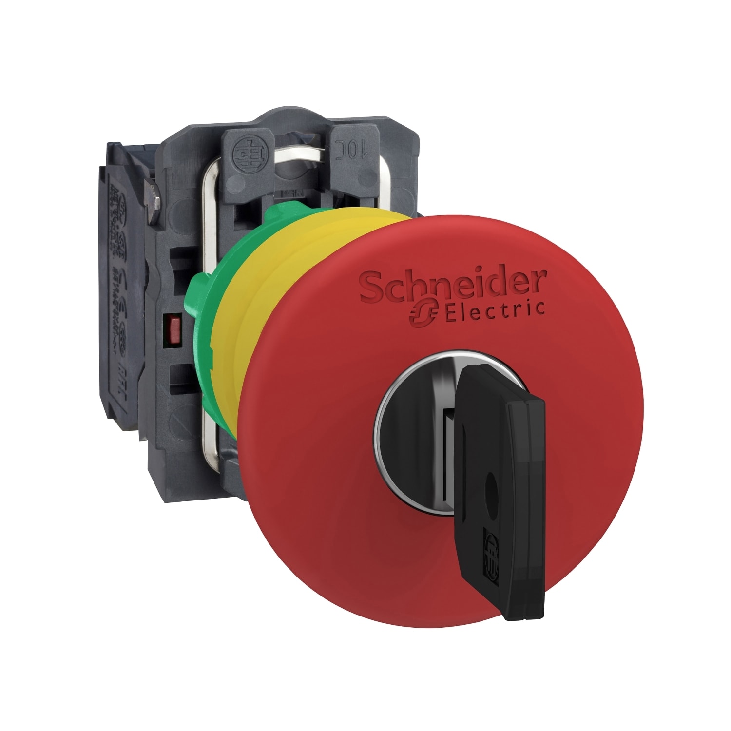 SCHNEIDER ELECTRIC - Pulsante di emergenza rosso Ø40, Ø22 sblocco a chiave a scatto 1NC