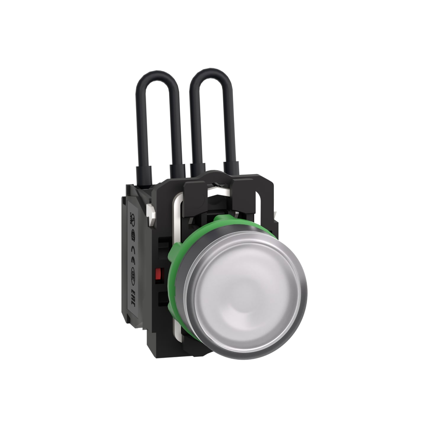 SCHNEIDER ELECTRIC - Pulsante di test lampada spia bianca 24Vac/dc- Ø22