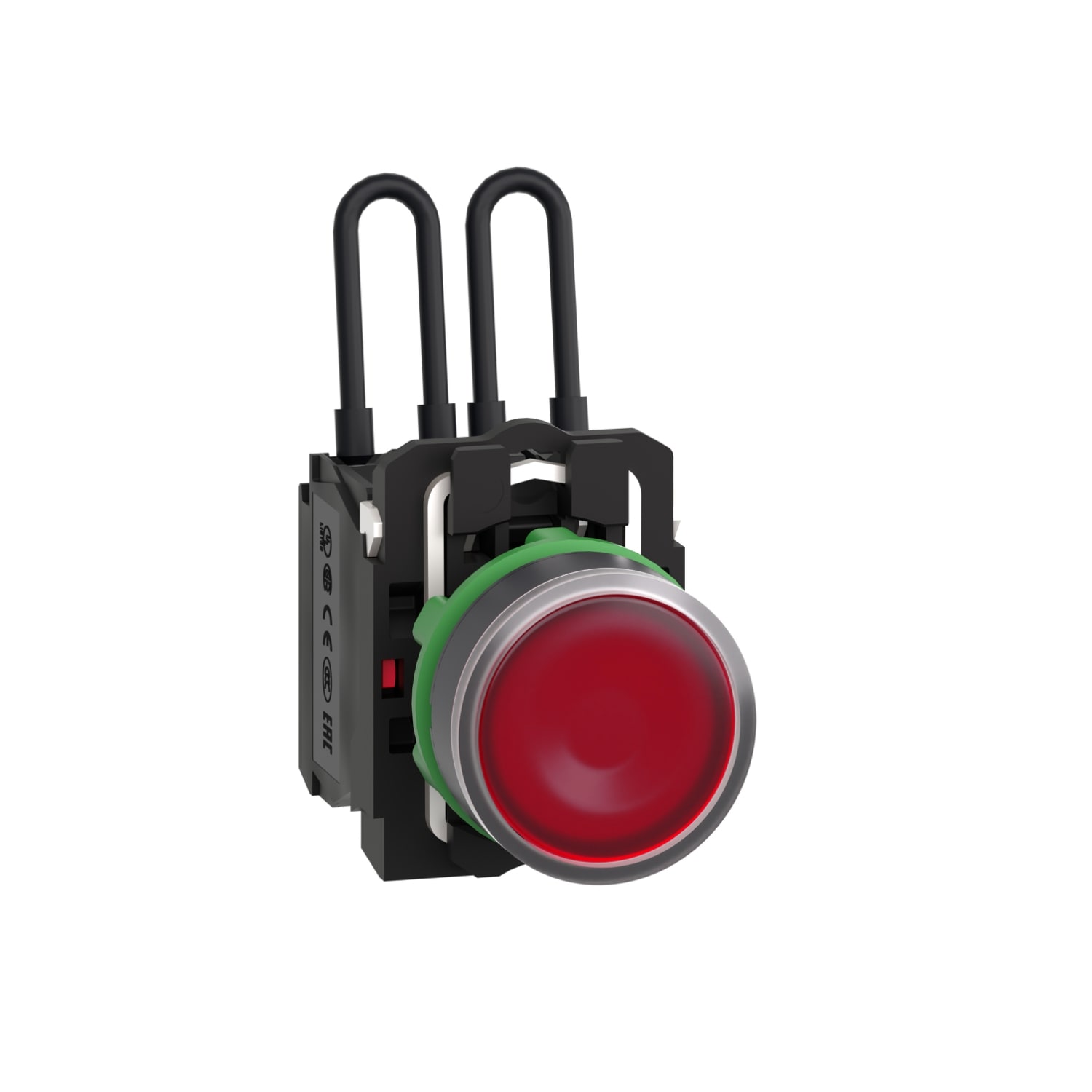 SCHNEIDER ELECTRIC - Pulsante di test lampada spia rossa 24V- Ø22