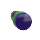 SCHNEIDER ELECTRIC - Lampada spia monoblocco blu Ø22 con LED integrato 230Vac