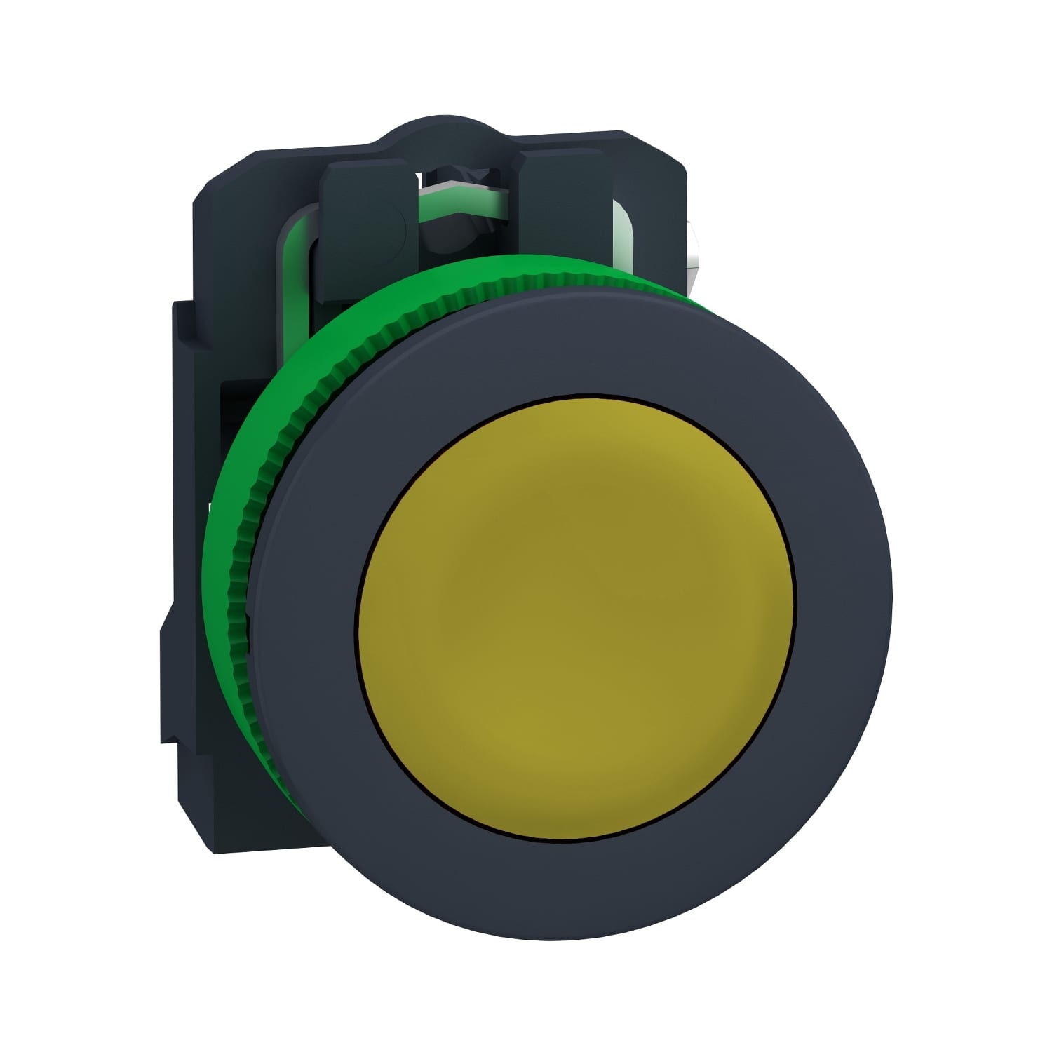 SCHNEIDER ELECTRIC - Harmony XB5, pulsante giallo filopannello, in plastica, ad impulso, Ø30 1NO