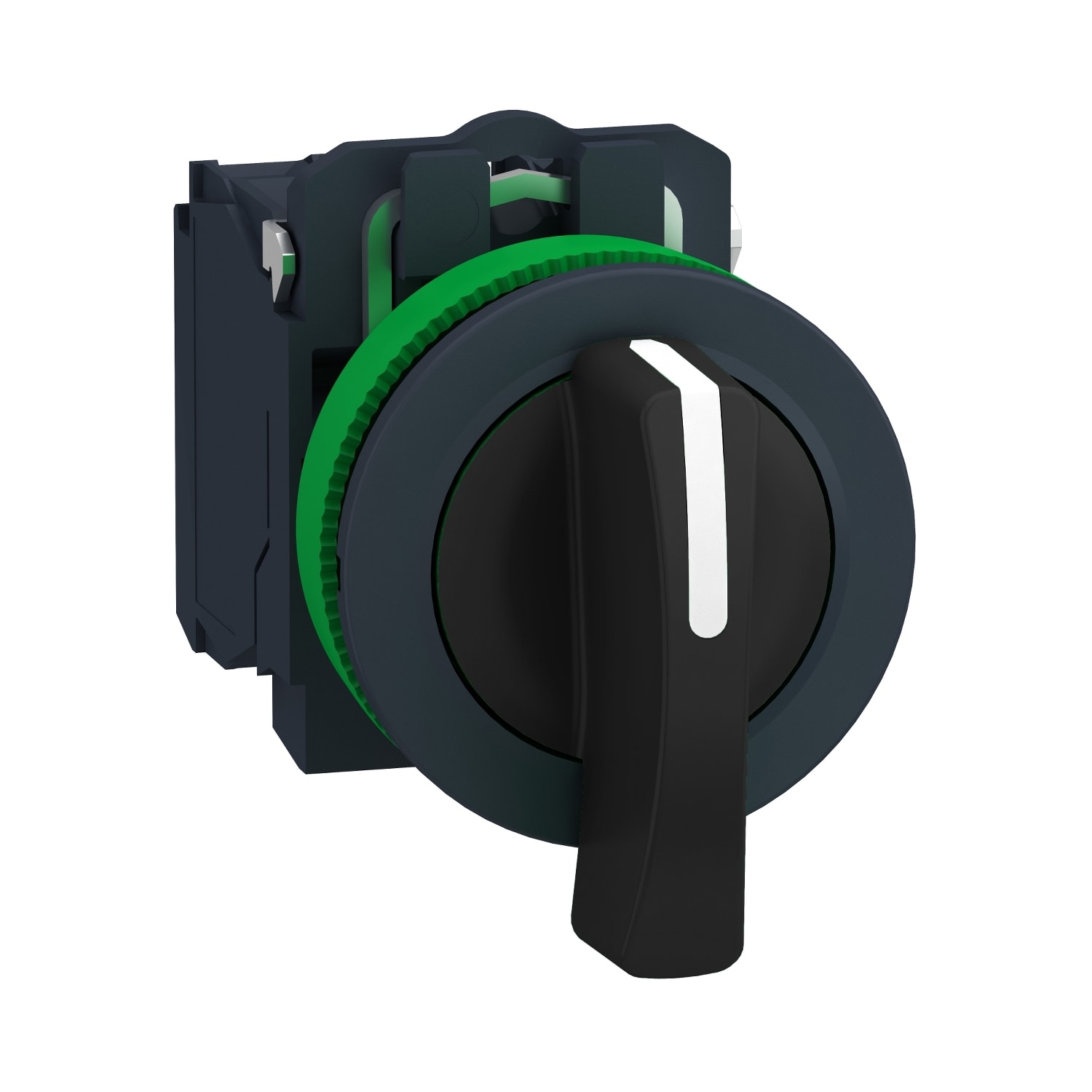 SCHNEIDER ELECTRIC - Selettore, Harmony XB5, filopannello, 30mm, 3 posizioni, con ritorno,leva lunga, 2 NO