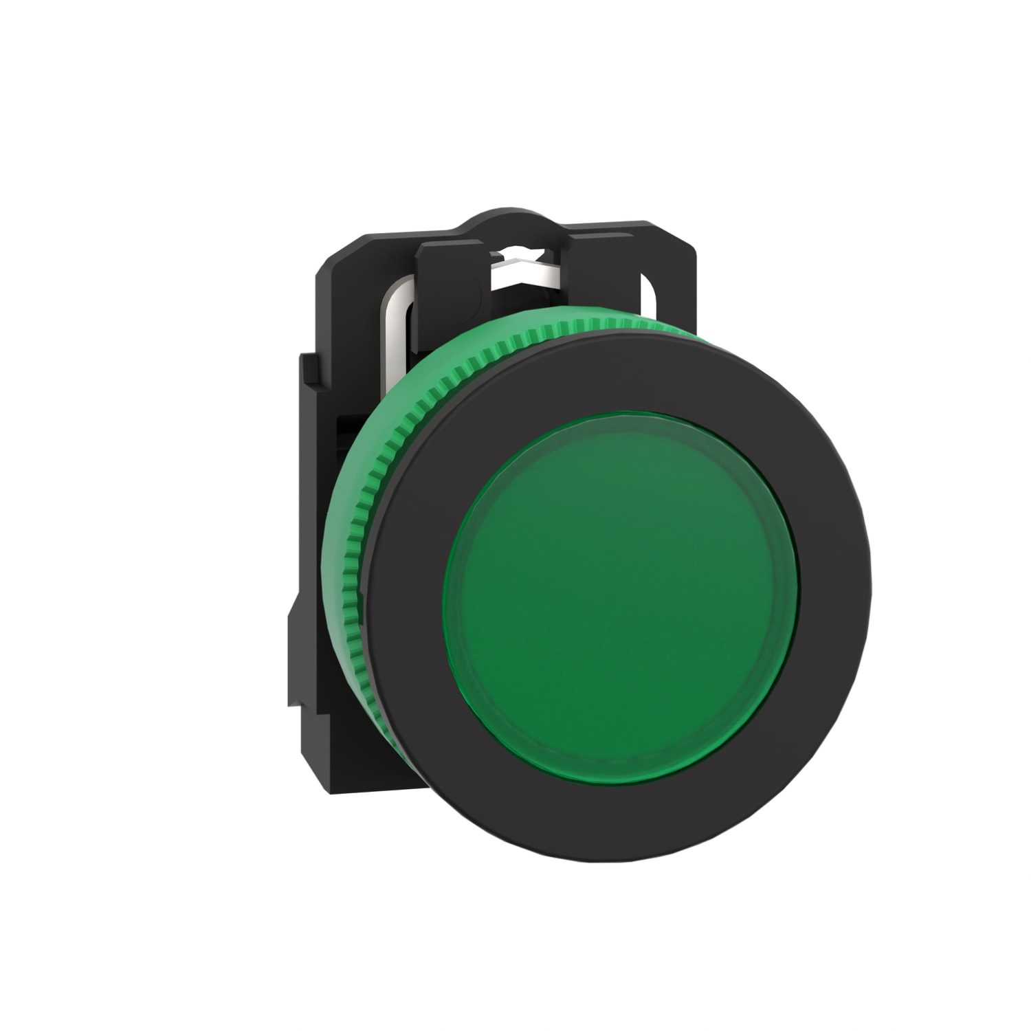 SCHNEIDER ELECTRIC - Harmony XB5, lampada spia verde filopannello Ø30, 24Vac/dc, in plastica, con LED universale