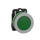SCHNEIDER ELECTRIC - Lampada spia verde 120Vac filopannello - Ø30 - LED universale - ghiera grigia - Ø30 - LED universale