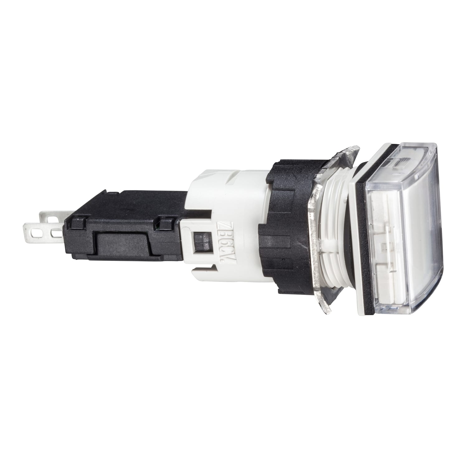SCHNEIDER ELECTRIC - Lampada spia quadrata Ø16 - IP65 - bianca - LED integrato - 24V