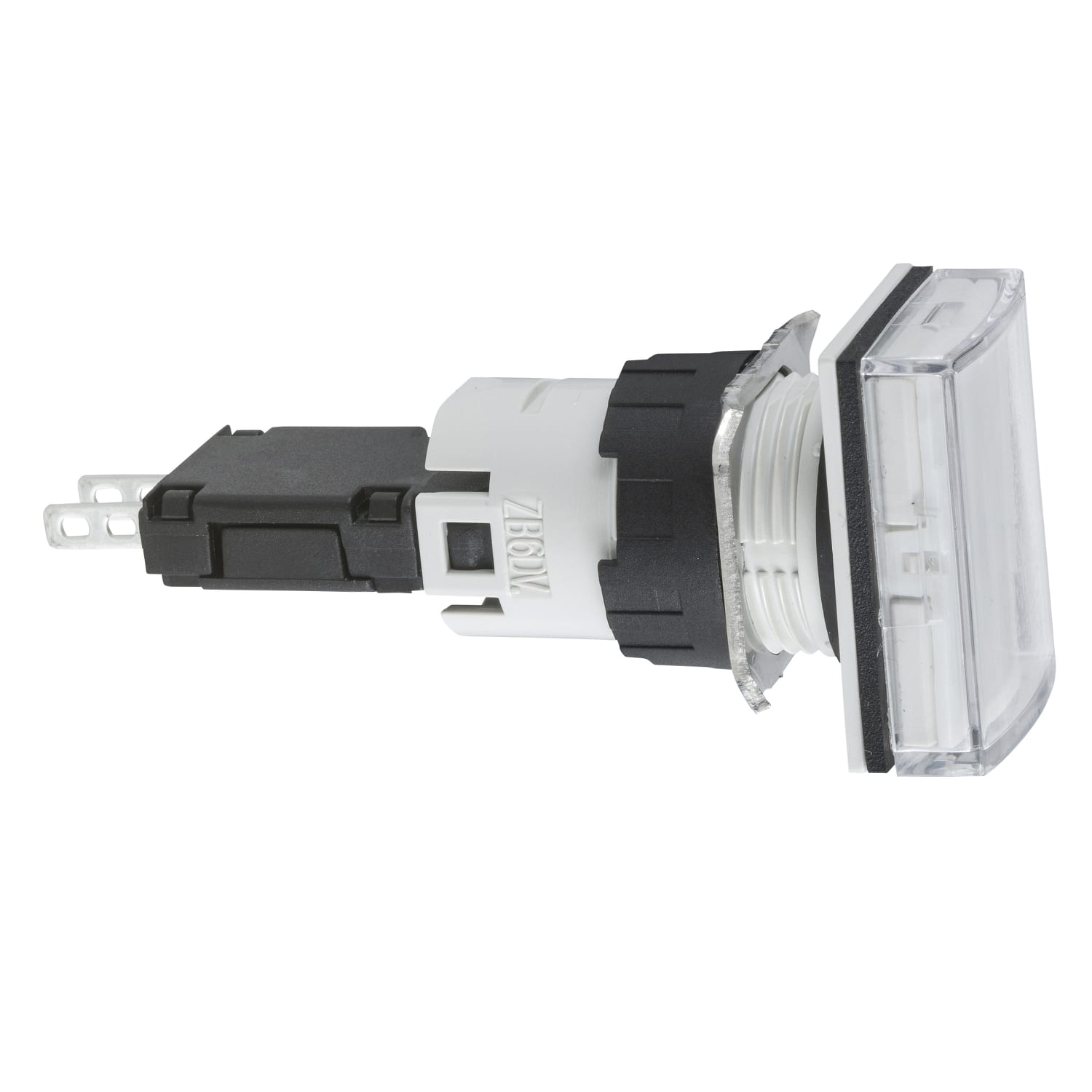 SCHNEIDER ELECTRIC - Lampada spia rettangolare Ø16 - IP65 - bianca - LED integrato - 24V
