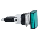 SCHNEIDER ELECTRIC - Lampada spia rettangolare Ø16 - IP65 - verde - LED integrato - 24V