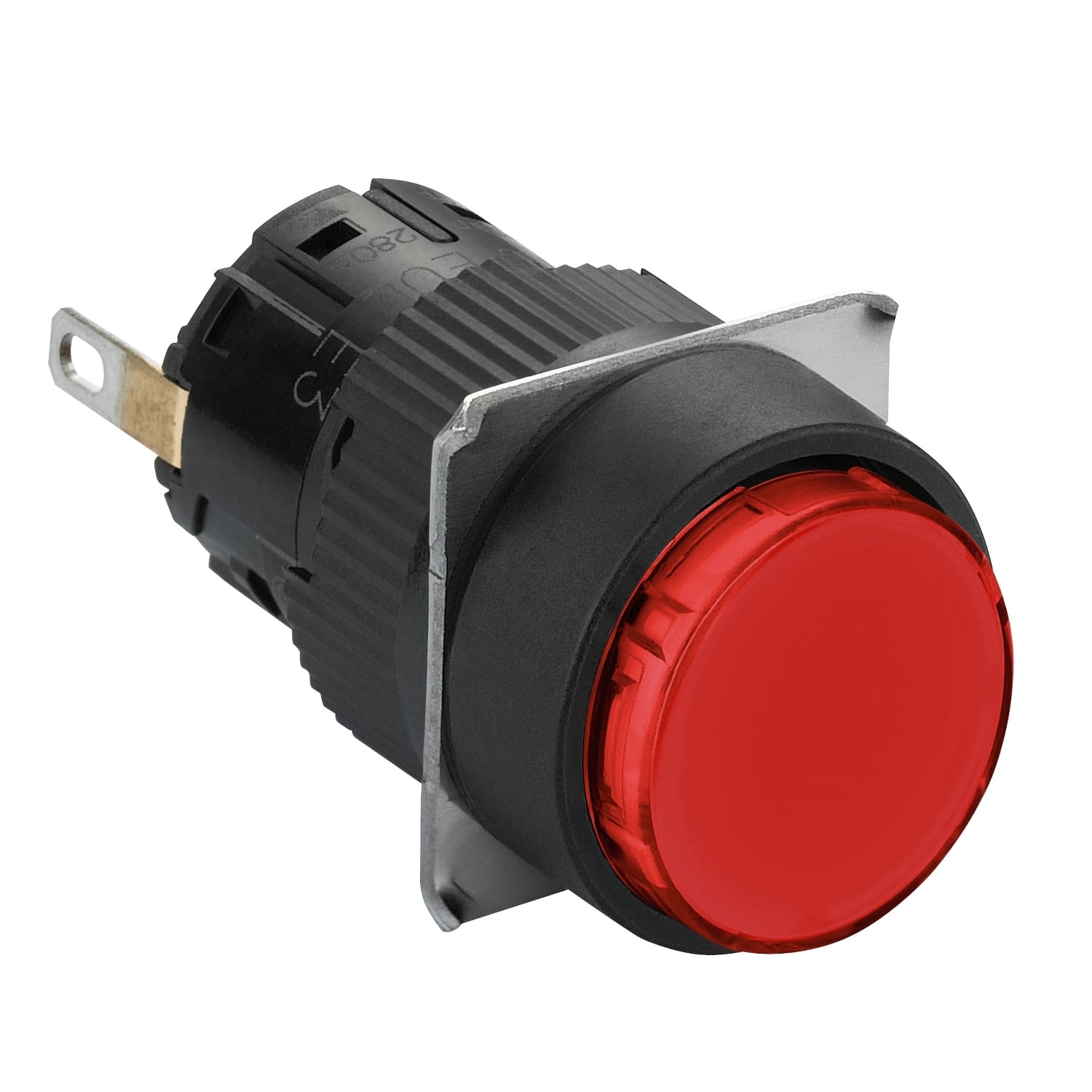 SCHNEIDER ELECTRIC - Lampada spia circolare Ø16 - IP65 - rossa - led integrato - 24V