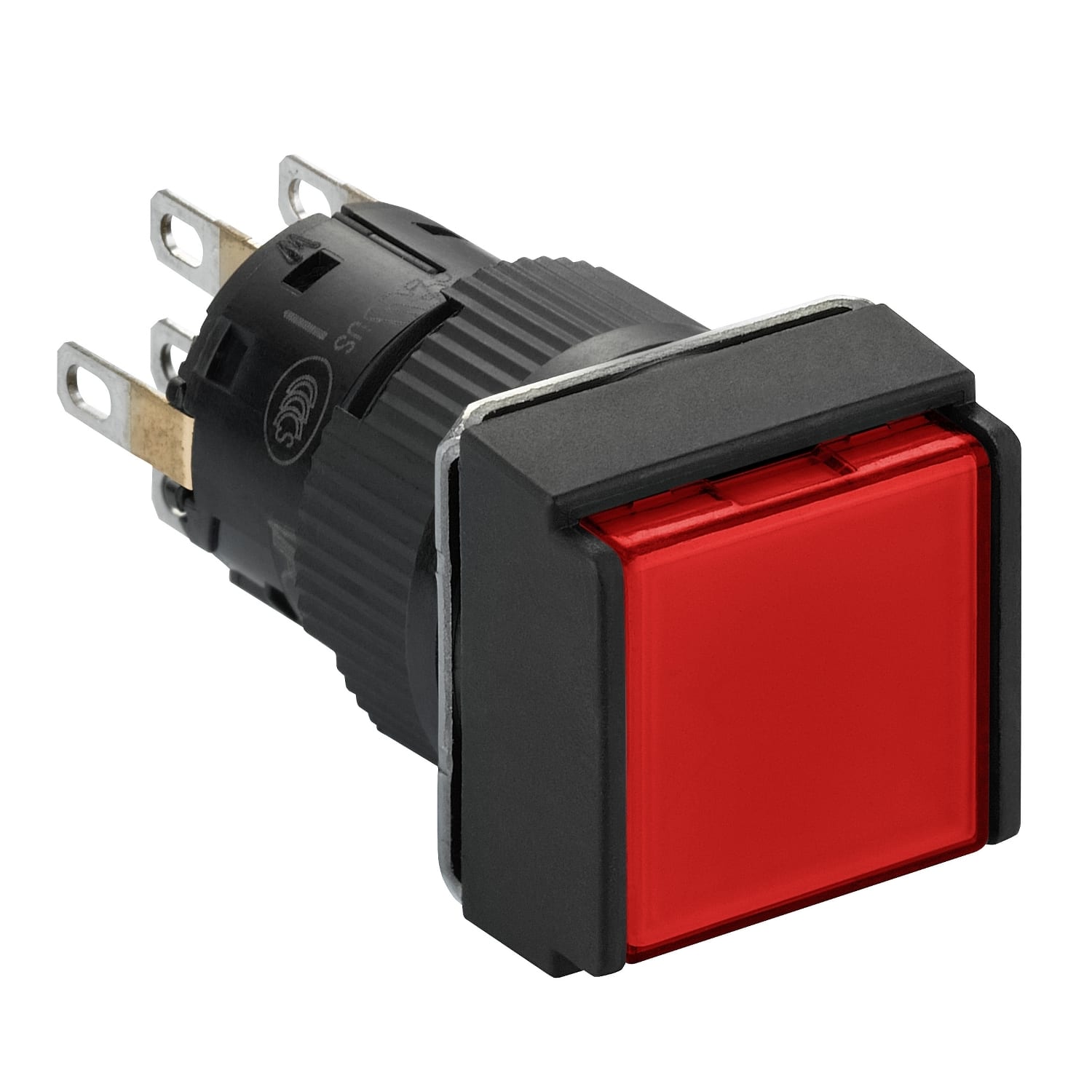 SCHNEIDER ELECTRIC - Pulsante luminoso rosso Ø16 - filoghiera ad aggancio - 24V - 2NC/NO