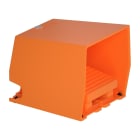 SCHNEIDER ELECTRIC - Interruttore a pedale singolo XPE-R c/protezione metallo arancio - 1NC+1NO