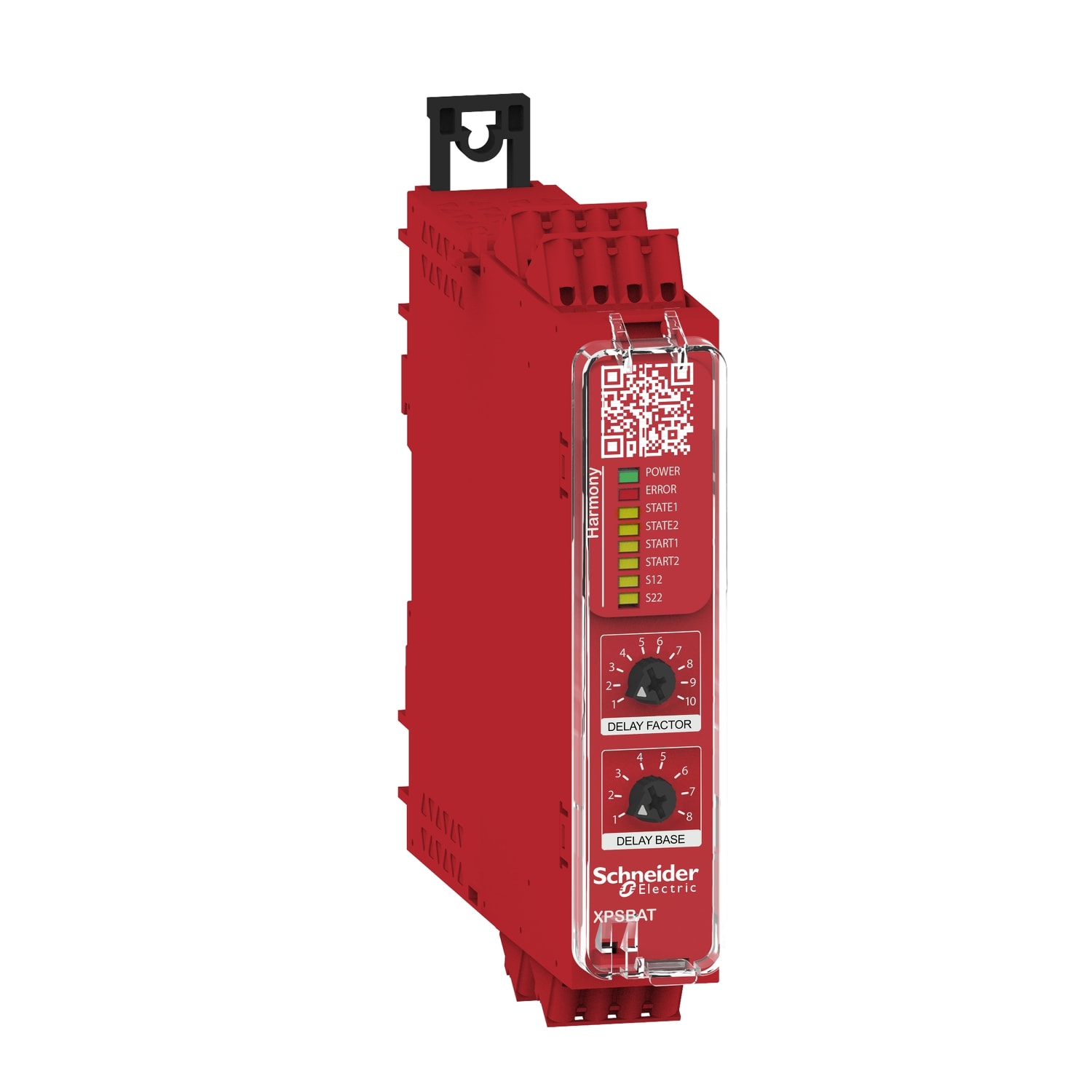 SCHNEIDER ELECTRIC - Modulo di sicurezza multifunzione  2 ingressi, Harmony XPSB, 2NO +1NO temp. + uscita segnalazione - 24 V, morsetti a molla