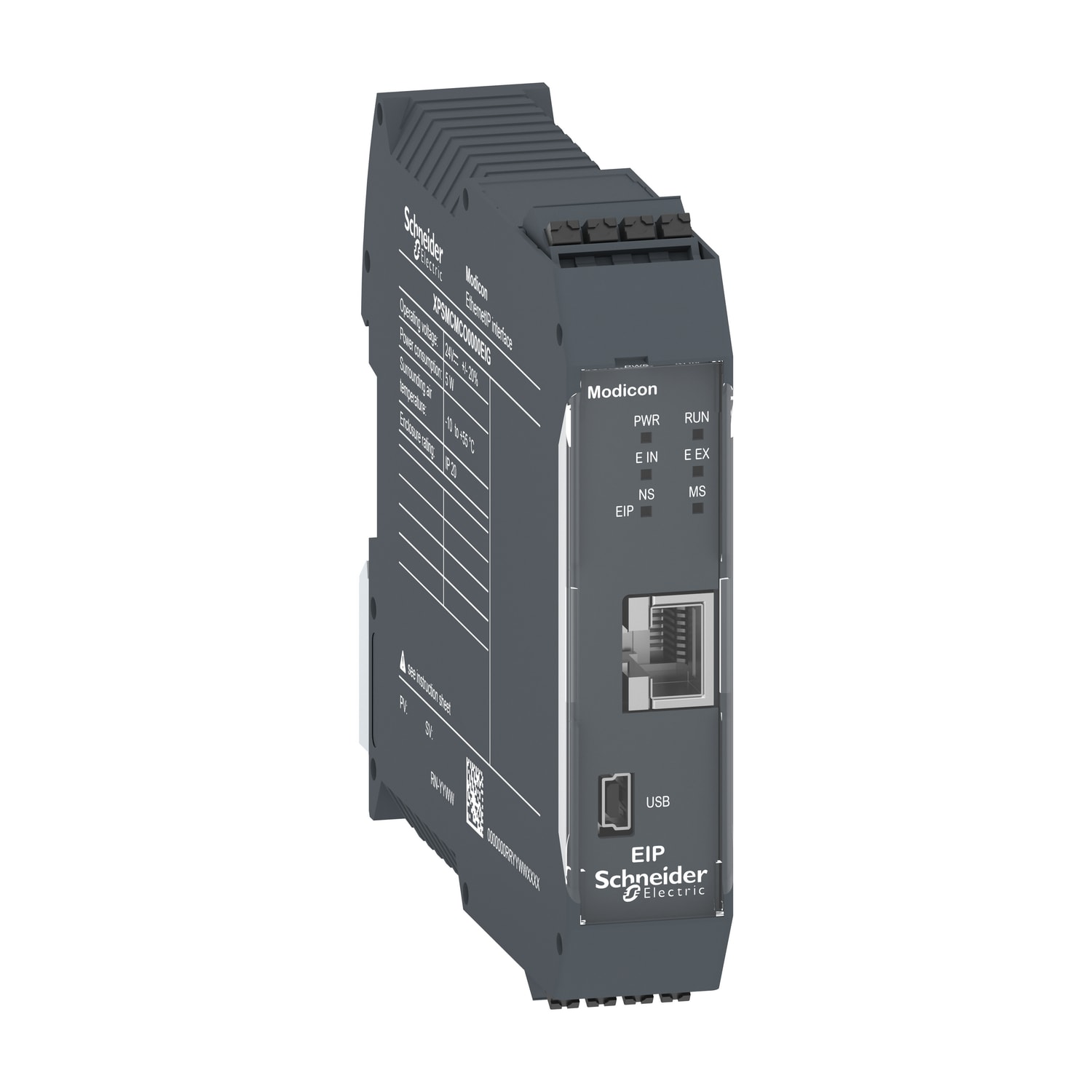 SCHNEIDER ELECTRIC - Modulo di comunicazione Modicon XPSMCM, Ethernet/IP, morsetti a molla
