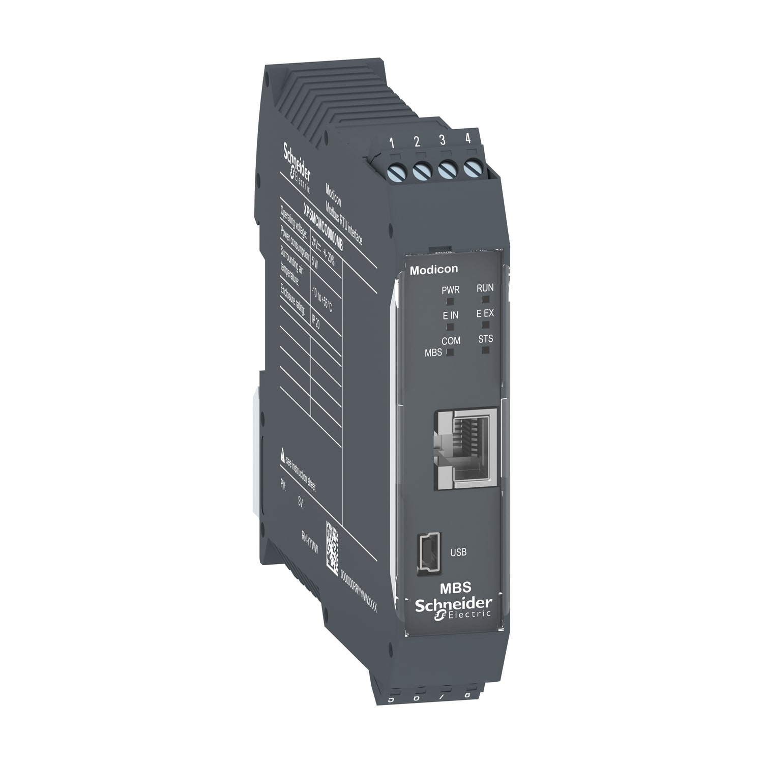 SCHNEIDER ELECTRIC - Modulo di comunicazione Modicon XPSMCM, Modbus Serial (RTU), morsetti a vite