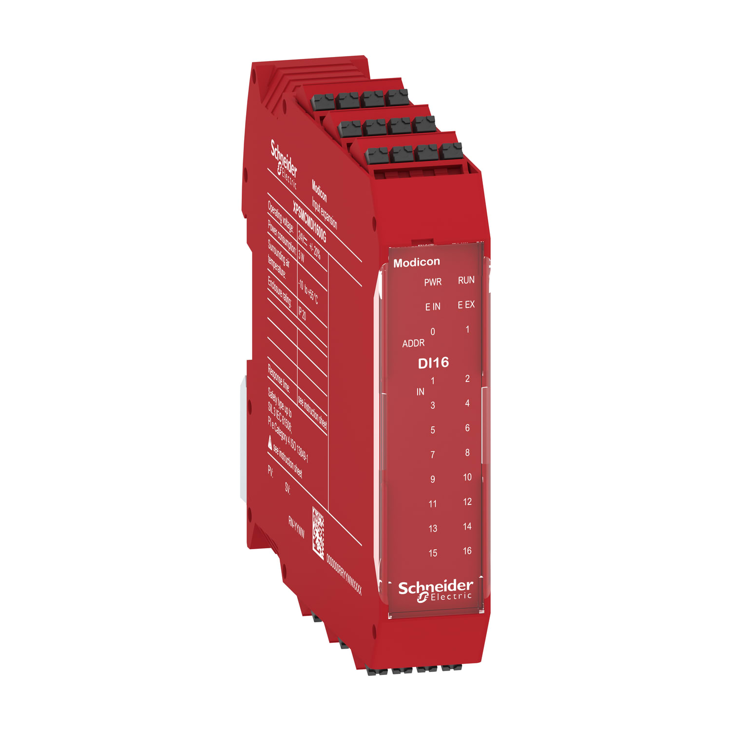 SCHNEIDER ELECTRIC - Modulo espansione di sicurezza, Modicon XPSMCM, 16 ingressi digitali, morsetti a molla