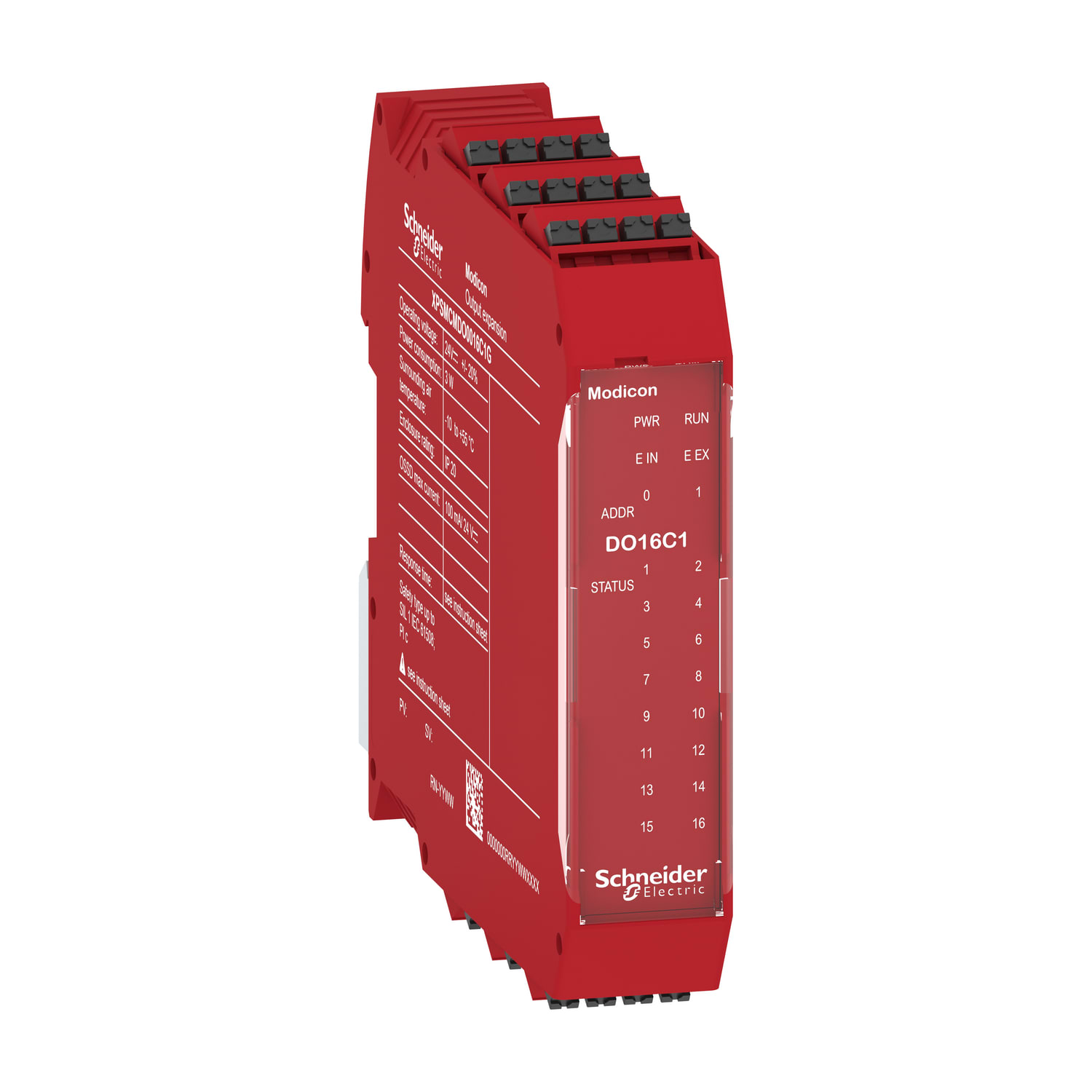 SCHNEIDER ELECTRIC - Modulo espansione di sicurezza, Modicon XPSMCM, 16 uscite digitali - SIL1, morsetti a molla